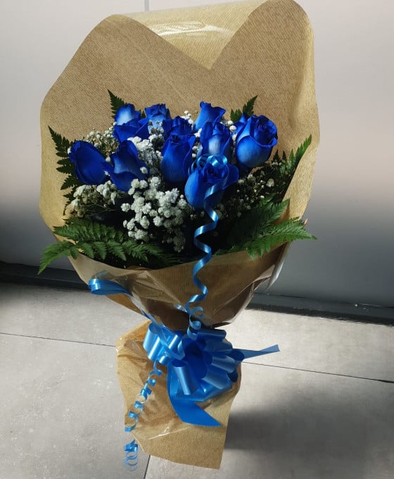 12 Rosas Azules | Rosas para regalar | Flores Toñi